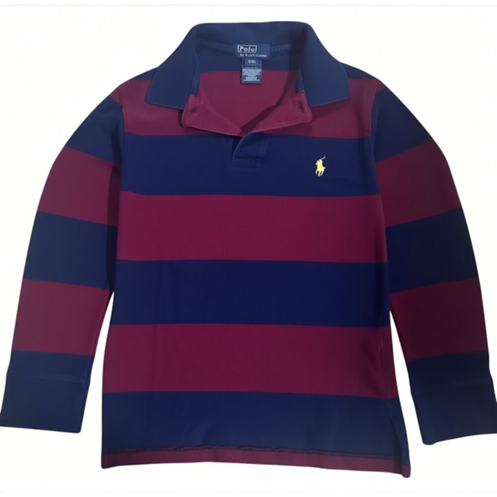 Polo Ralph Lauren Boys Rugby Shirt Size 8  Long Sleeve